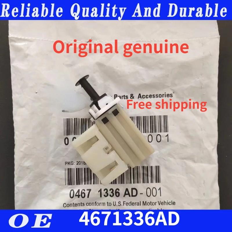 

Original genuine Brake Light Switch 4671336AB, CSFHU091AA, 4671336AD Suitable For: Jeep Wrangler, Grand Cherokee, Chrysler 300