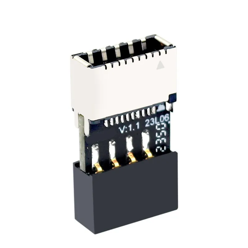 

Main Board USB2.0 9PIN Male To TYPE-E Female Seat Adapter, Chassis TYPE-C Socket 9 Pin Adapter