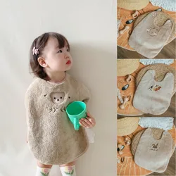 0-8 Year Cartoon Baby Bibs Soft Combed Cotton Washing Face Towl for Children Waterproof Cute Animal Baby Feeding Bib Clothes