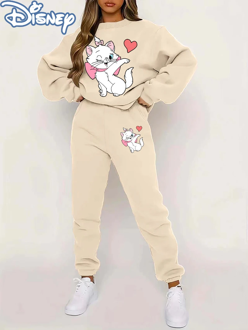 

Potdemiel Printed Design Women'S Autumn and Winter Fleece Sweatshirt Comfortable in Autumn and Winter Adult Students