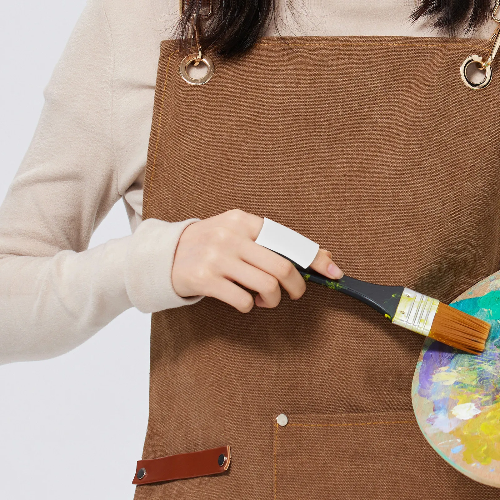 

2 Pairs Silicone Finger Sleeves Finger Protectors Thumb Covers Waterproof Gel for Dry Skin Cracked Fingertips Cut Resistant