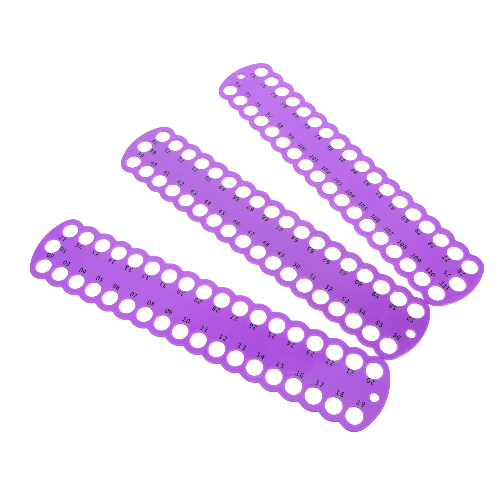 

3pcs Plastic Thread Organizer Embroidery Floss Bobbins Compact Sewing Storage Board For Cross Stitch Diy Needlework Multiholes