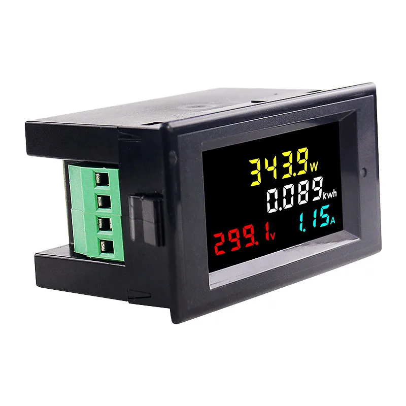 DC 4In1 Multi Function Panel Meters Digital Voltmeter D69-3062 14-600V Power Energy KWH Monitor