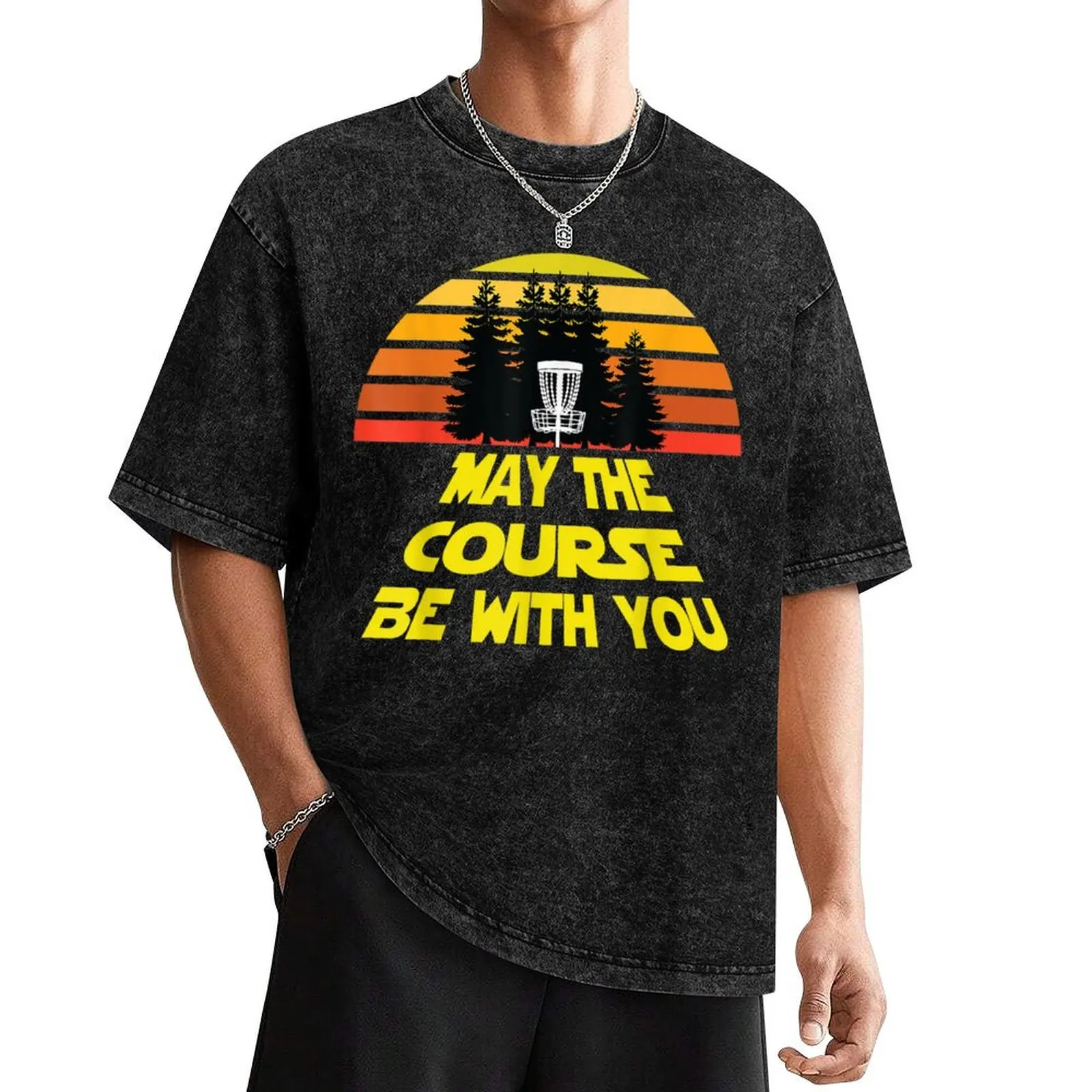 Футболка Disc Golf May The Course Be With You Футболка Frolf Футболка аниме фигурки аниме вещи мужская одежда мужская дизайнерская одежда