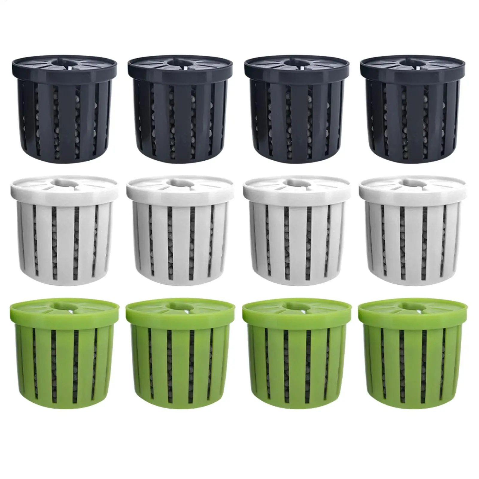 4 Stück Aquarium-Pflanzentöpfe mit Schwamm-Saugnäpfen, atmungsaktiv, wasserdurchlässig, für Zuhause, Fischbecken, Pflanzentöpfe, Halter