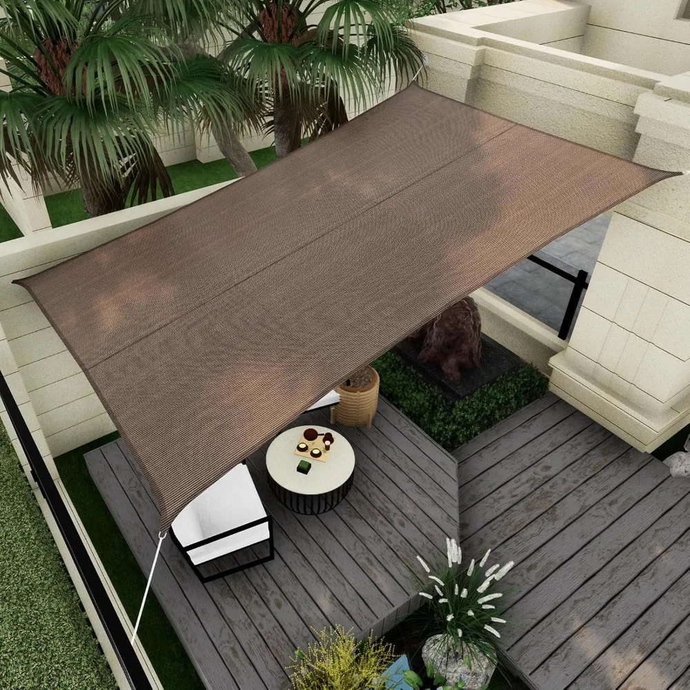 

Sun Shade Sail Canopy, 20' x 20' Rectangle 95% UV Block Shade Cover for Outdoor, Backyard Patio, Lawn, Garden, Sandbox Carpor Mo