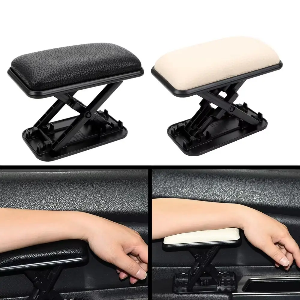 Adjustable Height Car Armrest Pad Anti-Fatigue Design Ergonomic Design Elbow Support Left Hand Position Main Driver Position