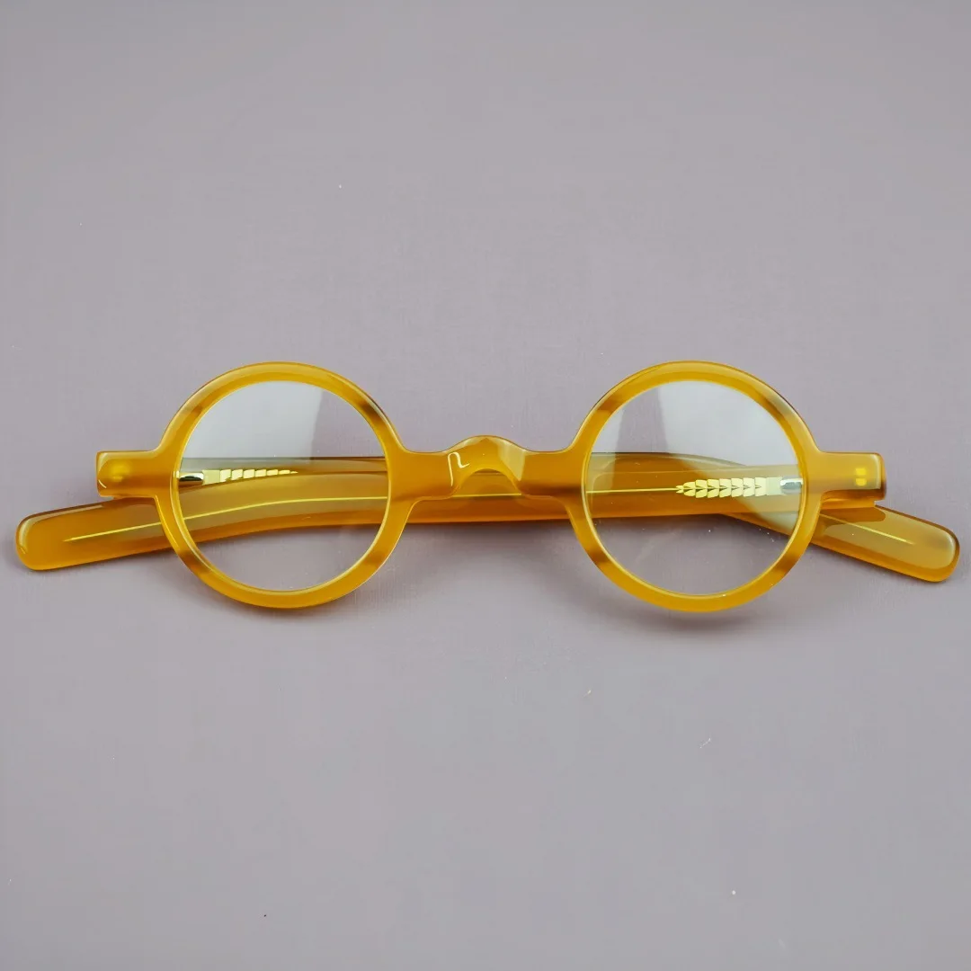 

Personalized Mini Round Glasses Frame New Plate Fashion Retro Style Optical Eyeglasses for Men and Women