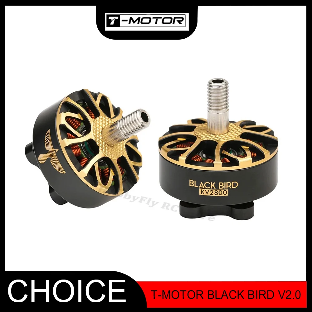 

T-Motor BLACK BIRD V2.0 Pilot Edition — бесщеточный двигатель 1950/2800 кВ | 3-6S для 5-дюймовых гоночных дронов FPV