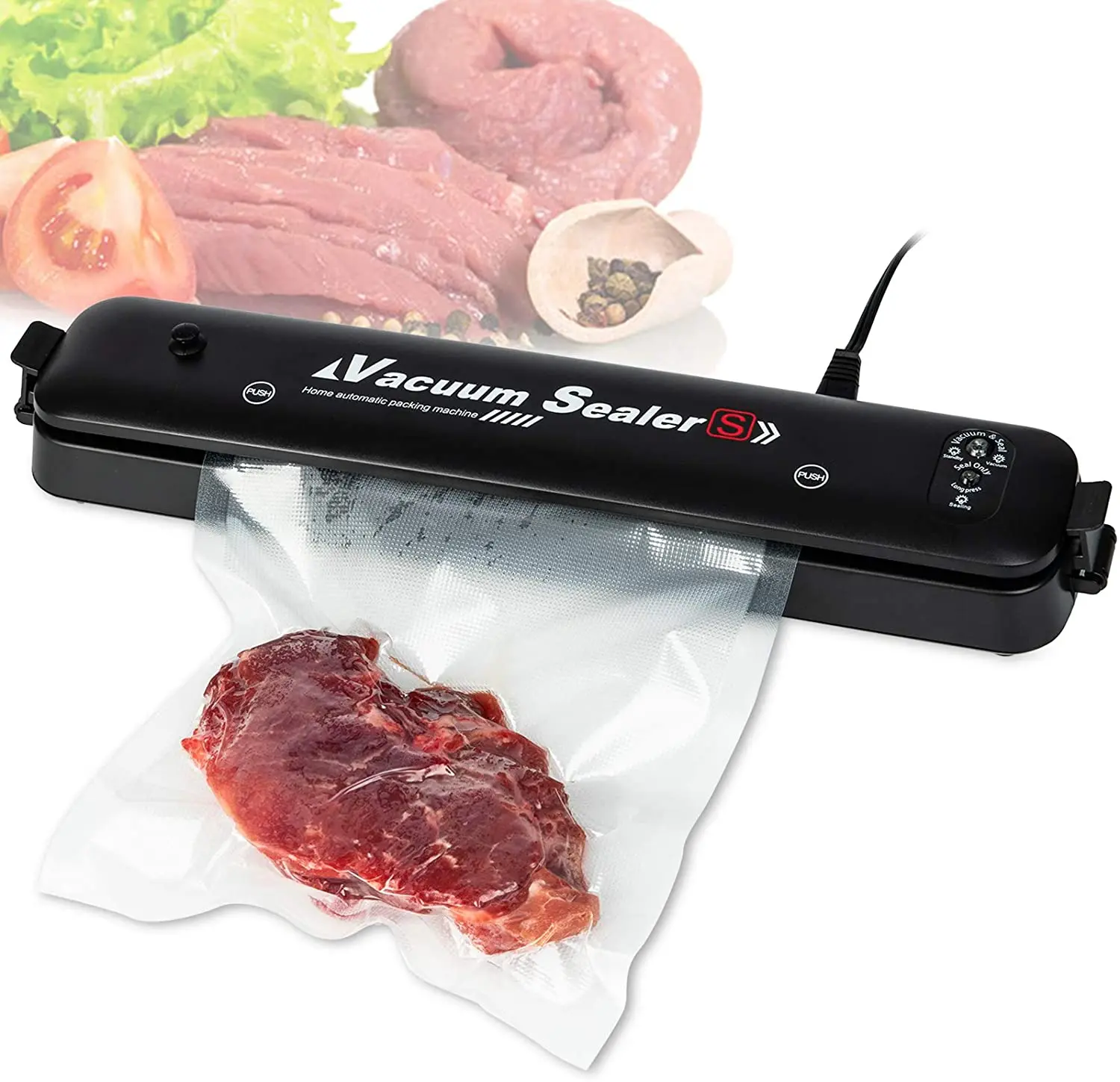 MiJia Vacuum Sealer Packaging Machine 220V/110V Household Food Vacuum Sealer Film Sealer Vacuum Packer Including 10Pcs Bags