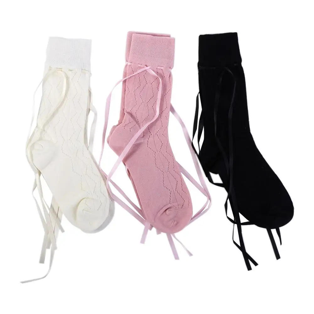 

Breathable Simple Japanese JK Lolita Seamless Long Socks Cotton Socks Female Bandage Stockings Sweet Stockings