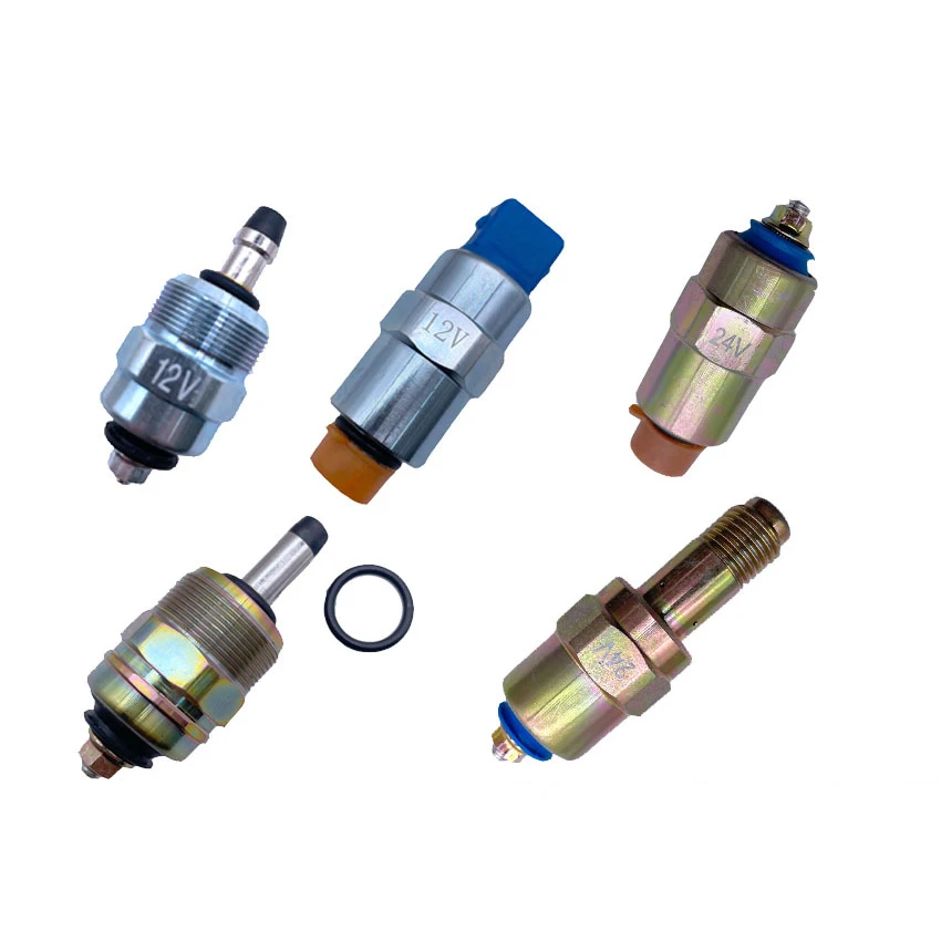 Suitable for BOSCH,LAUZU, CUMMINS, DELFT, LINDE PERKINS, Oil Cutoff, Flameout, Oil Inlet, Flameout Solenoid Valve 12v24v