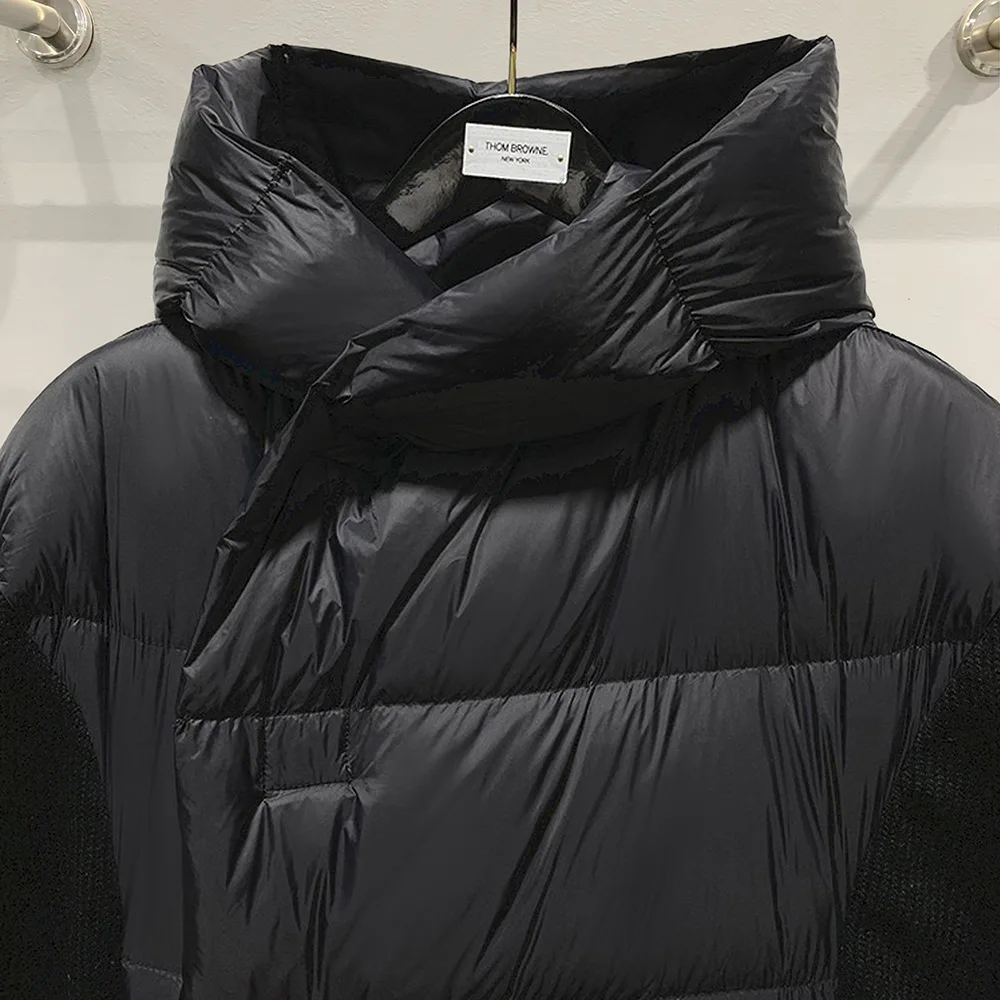 Winter Rick Down Vest Extra Long Sleeveless Owens Coat White Goose Down Single-breasted Jacket High Street Hooded Long Overcoat