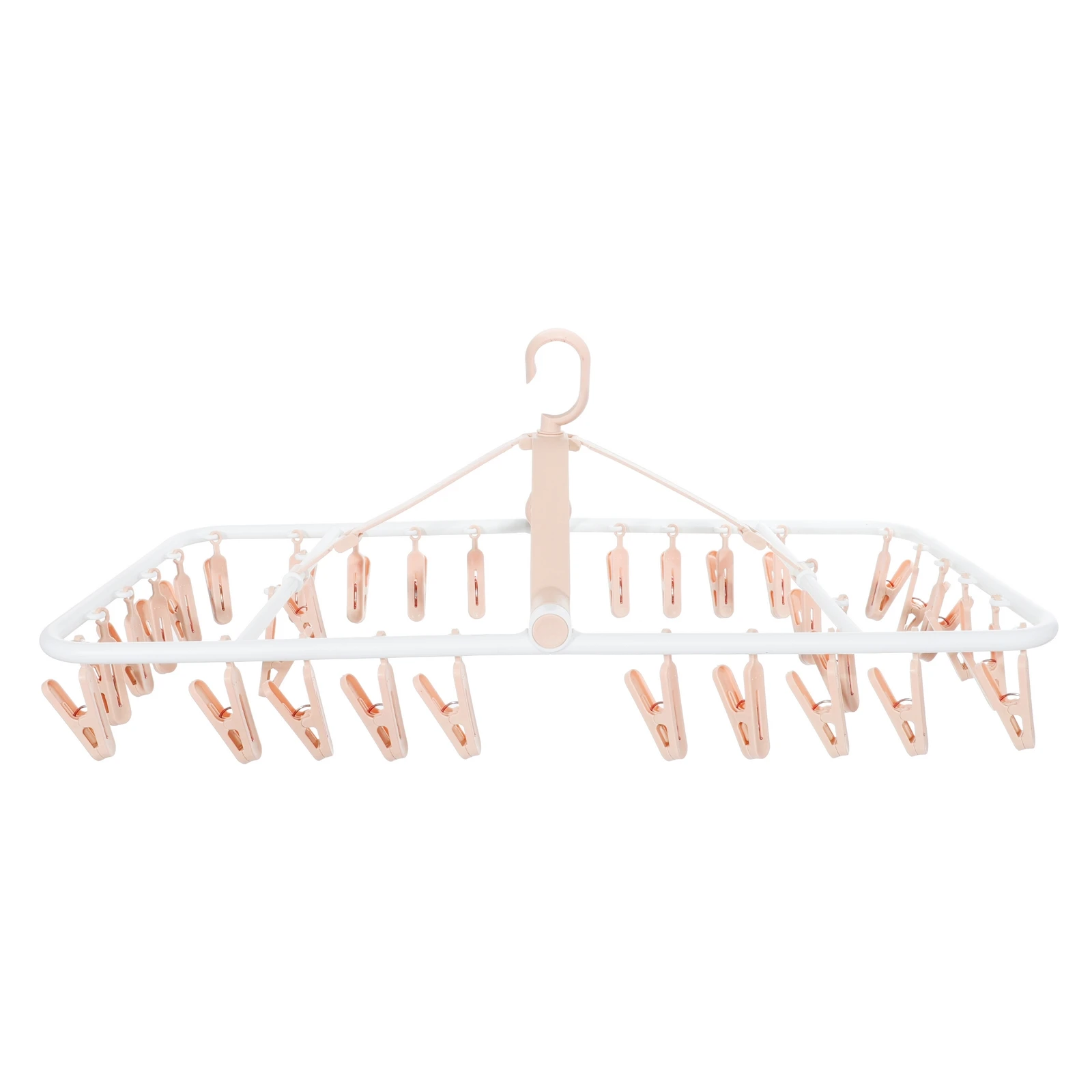 

Sock Drying Rack PP Laundry Hanger 32 Clips Windproof Clothes Hanger Rack for Socks Towels Baby Clothes