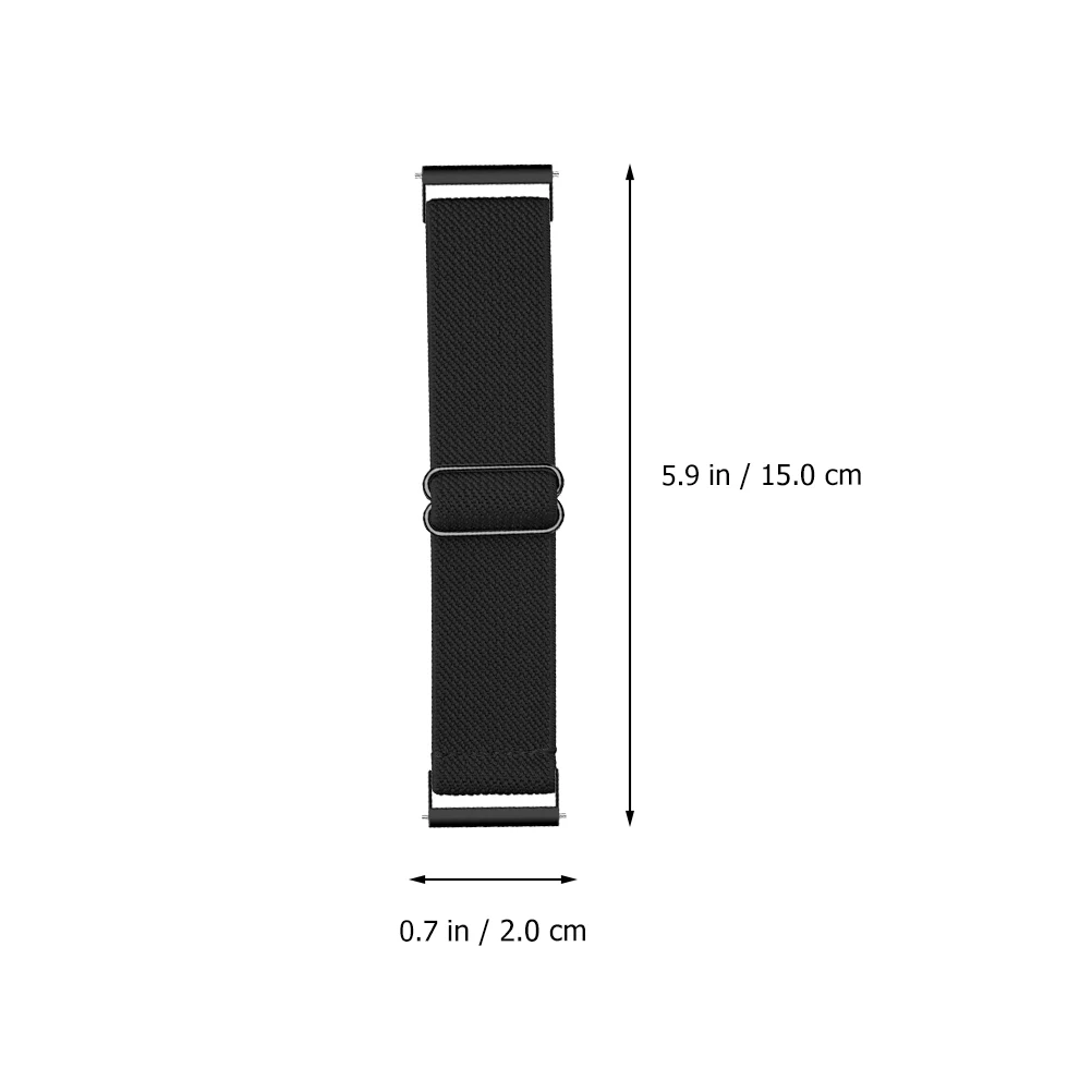

Polyester Watch Strap Flexible Belt Breathable Stretchy Wristb for Smartwatch Replacement Lightweight Stylish Design Men Women