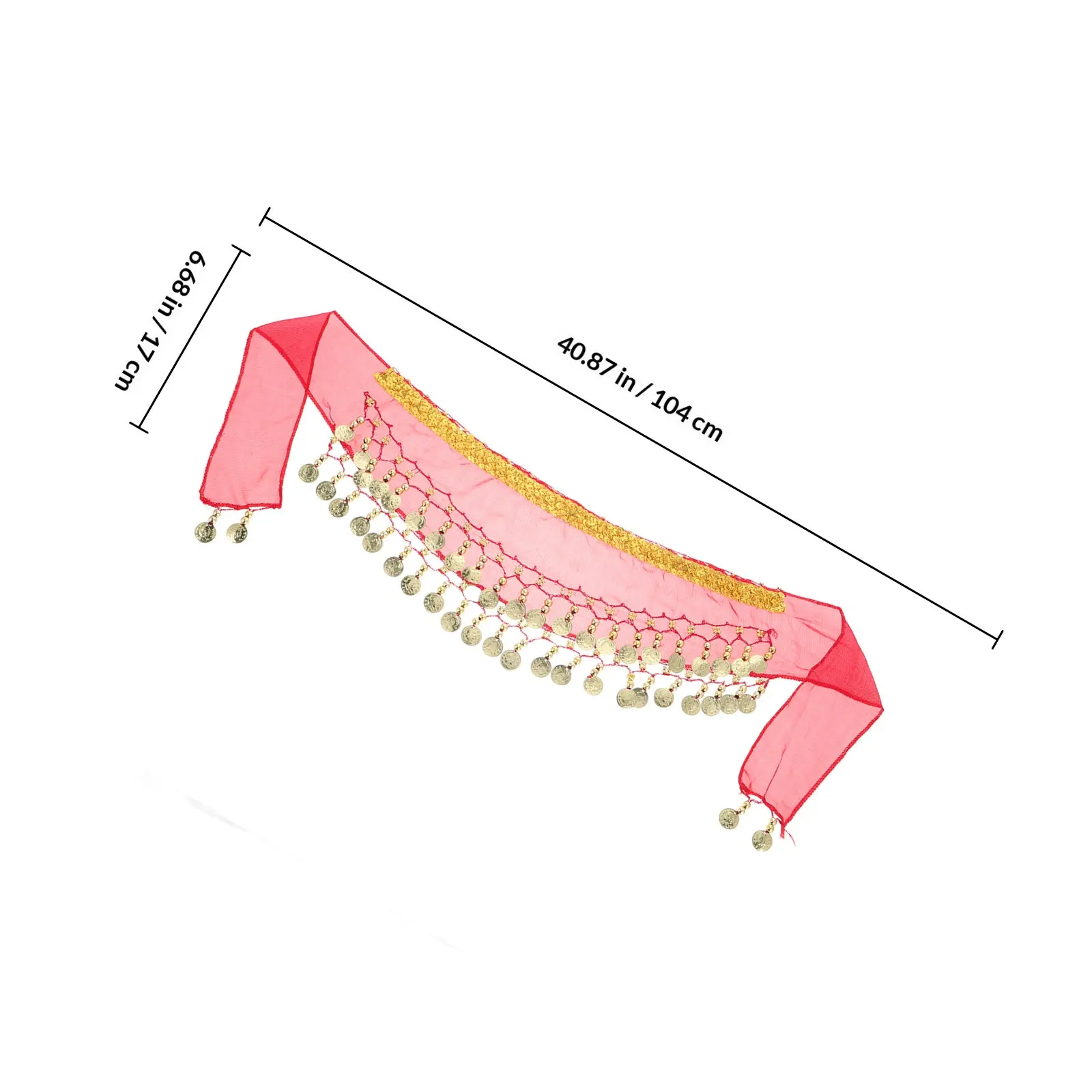 Kids Dance Hip Scarf Belly Dancing Accessory Soft Skin-Friendly Material Fun Design for Children Dance Costume Belt - view 4