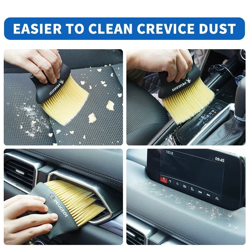 Car Interior Cleaning Tool Air Conditioner Air Outlet Cleaning Artifact Brush For Peugeot 206 207 307 3008 2008 308 407 408 508