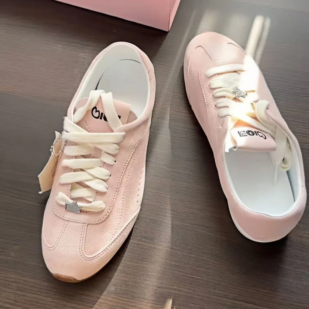 

2026 couple shoes retro training shoes genuine leather suede soft sole lace up classic sports shoes casual shoes running shoes