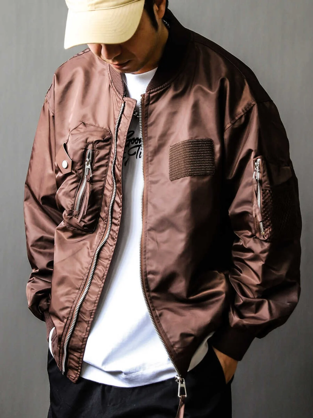 

Ретро-японская куртка-бомбер MA-1 для мужчин, свободная бейсбольная куртка, верхняя одежда для весны и осени, повседневная рабочая одежда, топ