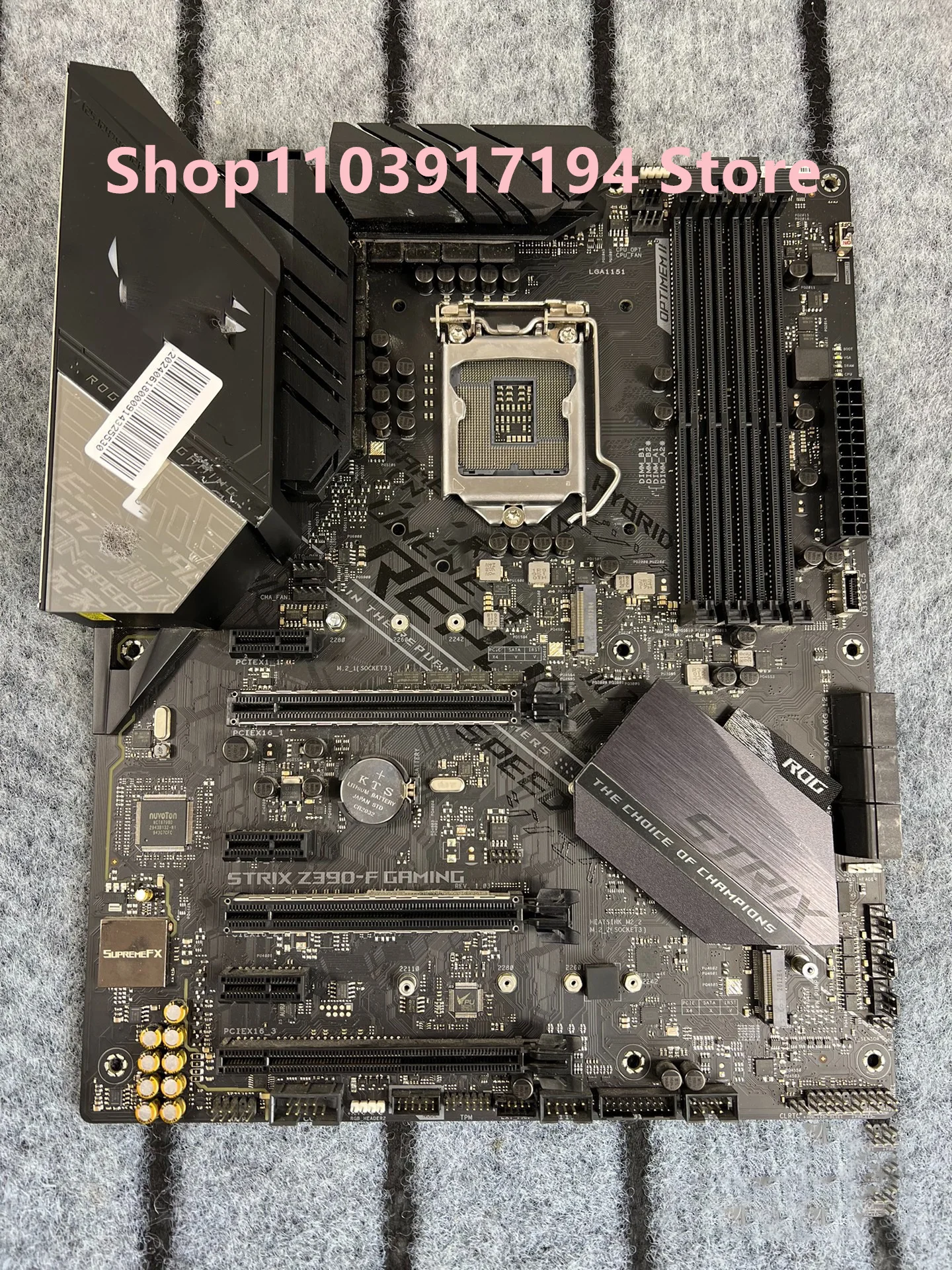 FOR Asus ROG STRIX Z390-F GAMING  Motherboard