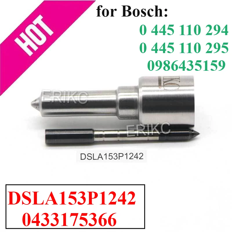 DSLA153P1242 0433175366 Diesel Injector Nozzle DSLA 153P 1242 Common Rail Fuel Sprayer for BOSCH 0445110139 0445110140 110294