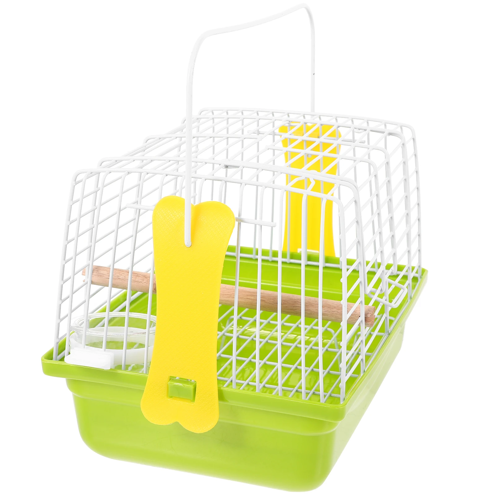 

Portable Bird Cage Metal Parrot Travel Carrier Durable Comfortable Handle Breathable Design for Small Birds Pets Outdoors Trips