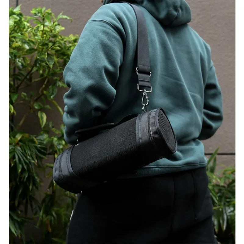 حافظة مكبر صوت واقية من النايلون مع مقبض لسوني لـ SRSXB43 ميزات مضادة للسقوط وقماش مسامي لسلامة السفر