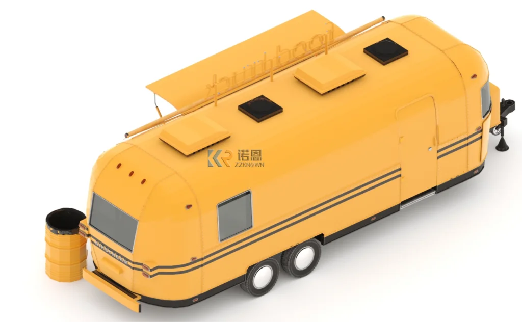 Diskon Besar Trailer makanan Trailer gerobak pabrik penjualan terlaris perjalanan Camper aluminium Airstream Van Trailer untuk dijual