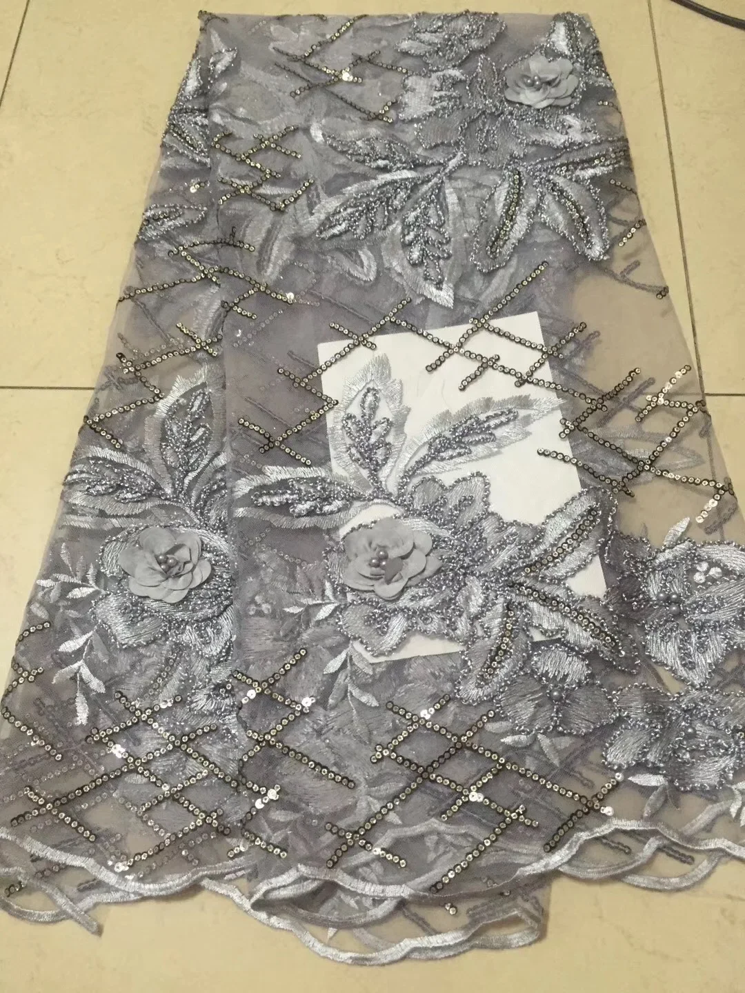 

2018 High Quality Nigerian Lace Fabrics With Stones yellow African French Net Lace Fabric Embroidered Tulle Mesh Lace Fabric