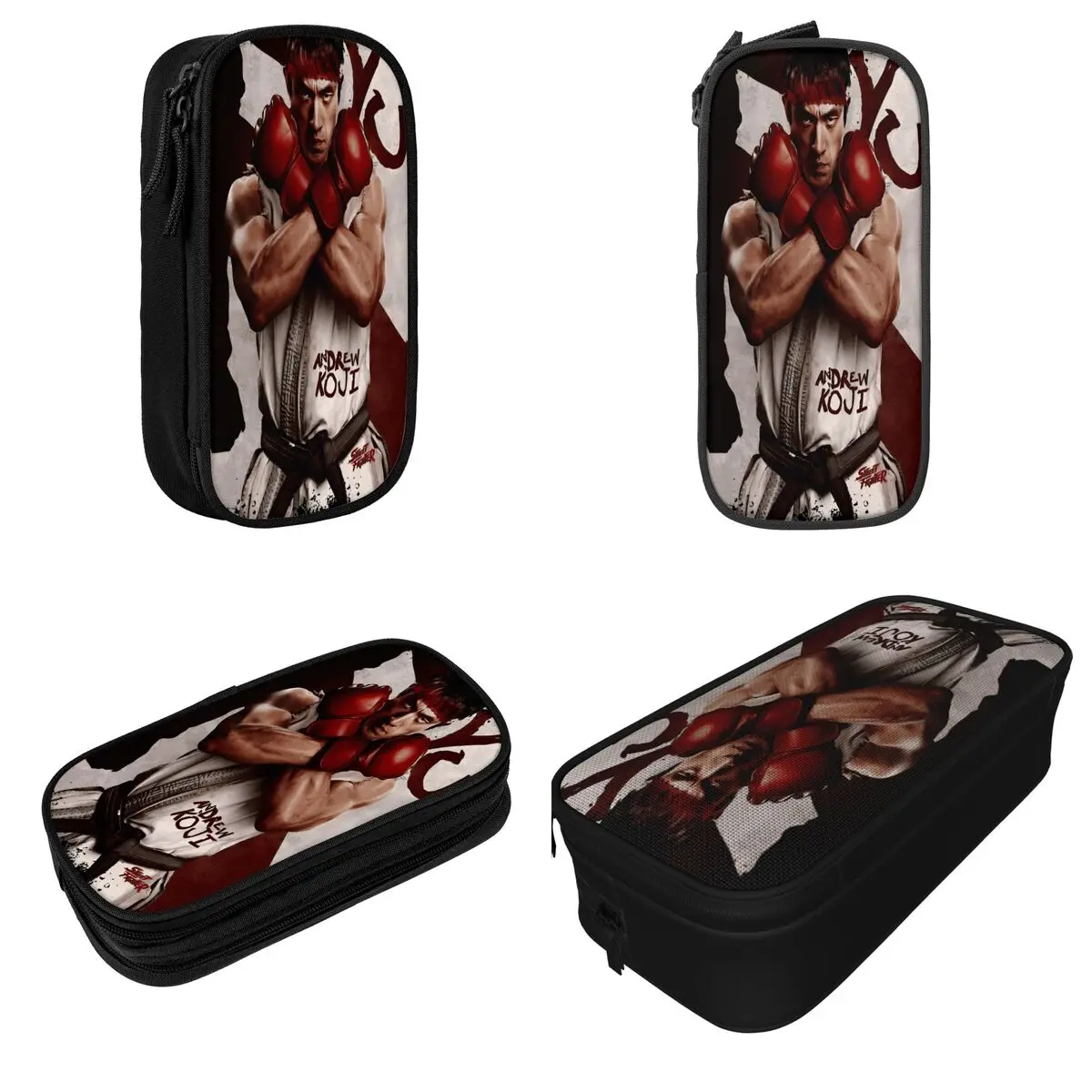 Streets Fighters Movie 2026 Pencil Cases Pencilcases Pen for Girls Boys Large Storage Bags Students School Zipper Stationery