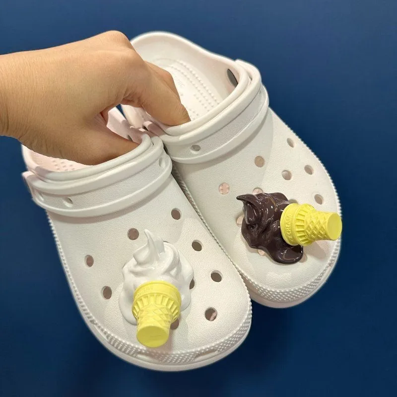 

Lovely Adornment for Clogs Sandals Ice Cream Candy Dessert Series Cute Shoe Accessories Ins Popular Fresh Kids Boys Girls Gifts