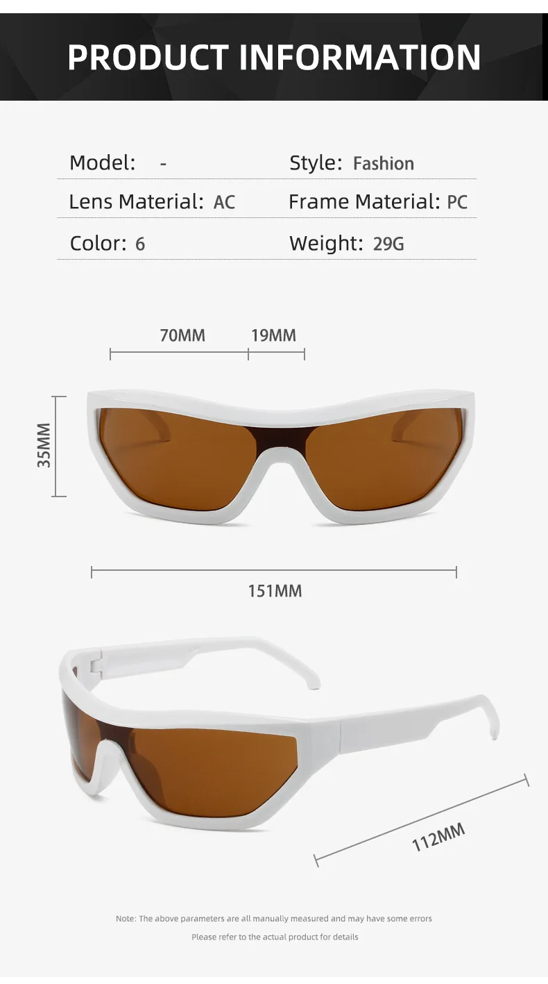 Vintage Luxus Marke Designer Übergroße Pilot Sonnenbrille Frauen Für Männer Shades Großen Rahmen Winddicht Beliebte Punk Sonnenbrille UV400 – Detail 3