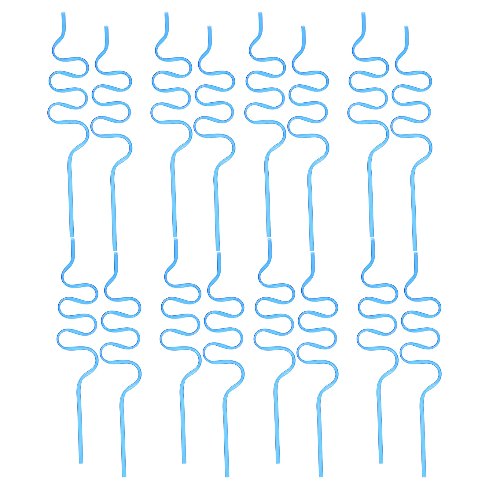 

20Pcs Unique Curved Plastic Drinking Straws Bendable Reusable Straws for Cocktail Smoothie Juice Party Drinks Plastic Straw