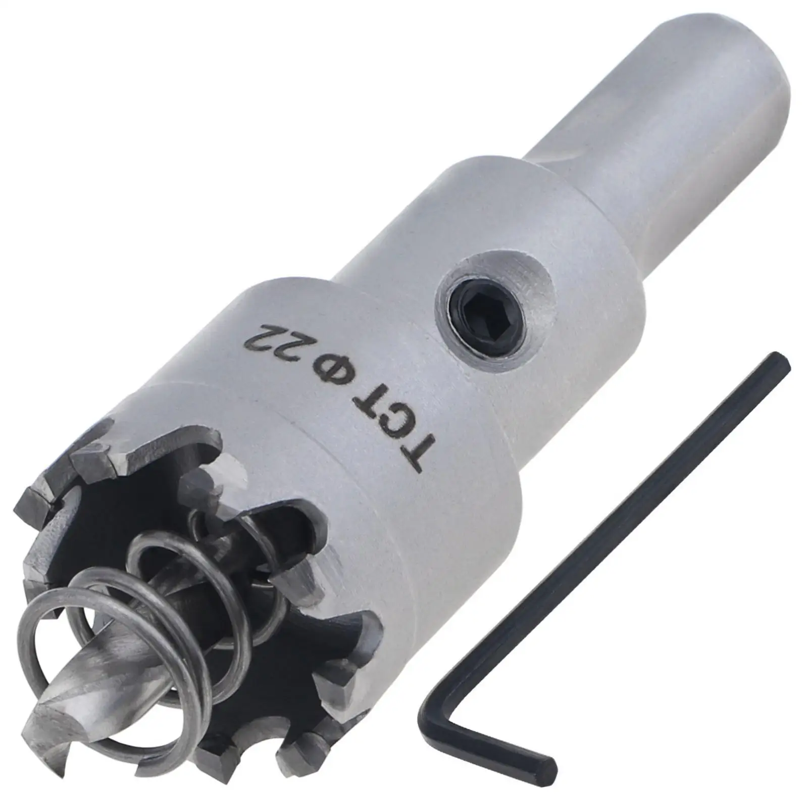 Sega a tazza TCT per saldatura di testa in lega Multi-dente da 22mm per trapano per sega a tazza in lega dura ad alto cobalto in acciaio inossidabile