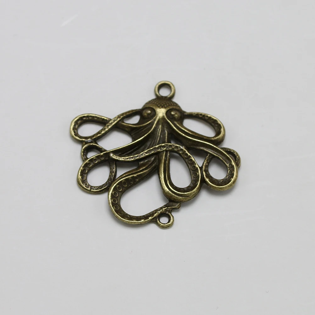 

10pcs Alloy Octopus Pendants Charms Diy Jewelry Making Accessories Necklace Bracelet Dangle Keychain Decorative Craft Projects