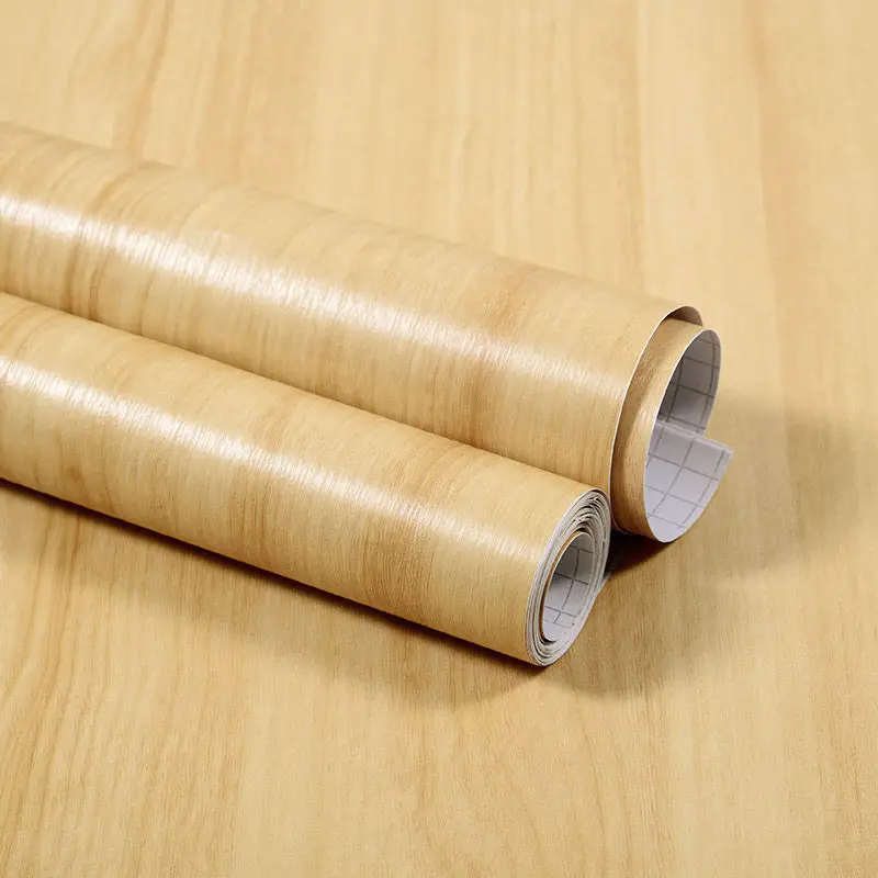 Houtnerf DIY Sticker PVC zelfklevend waterdicht behang Renovatie meubels muurstickers Home Decor kleverig papier sticker