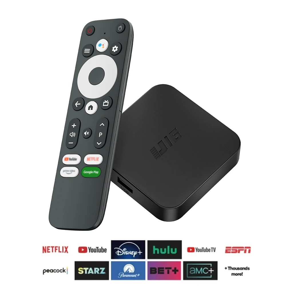 Global Version Smart Streaming Media Player TV Box Allwinner H313 Android10 2.4G&5G Wifi 4K U16 Bluetooth Google Assistant