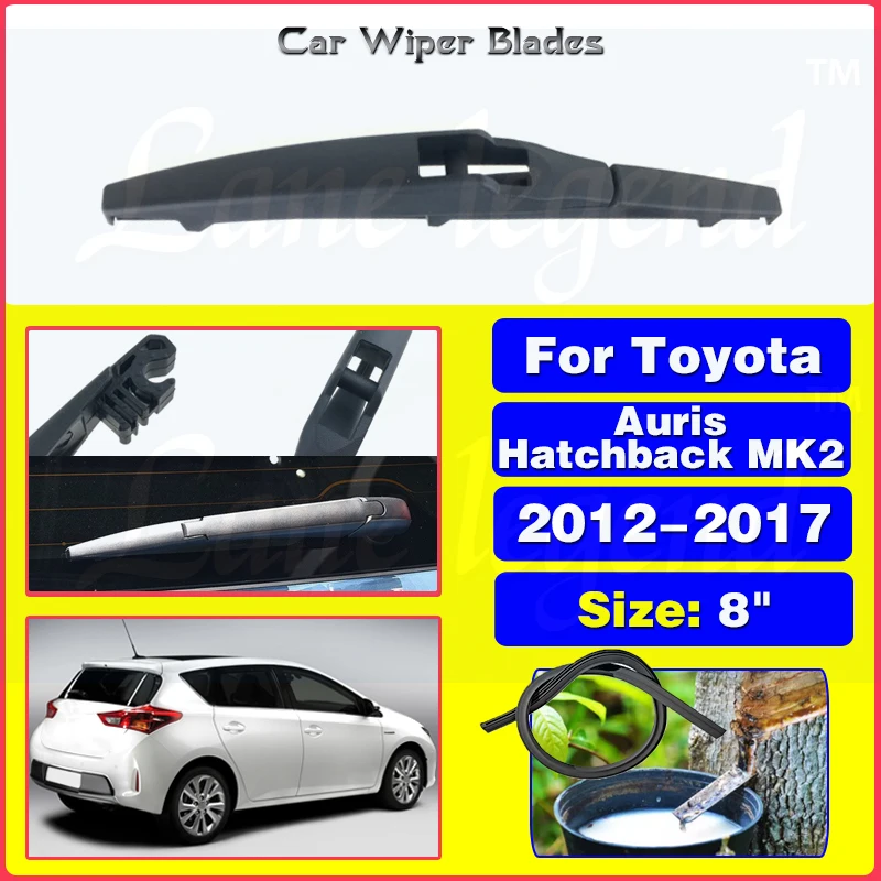 

For Toyota Auris Hatchback MK2 2012 - 2017 Rear Windshield Windscreen Wiper Blades Brushes Cutter Car Accessories 8"