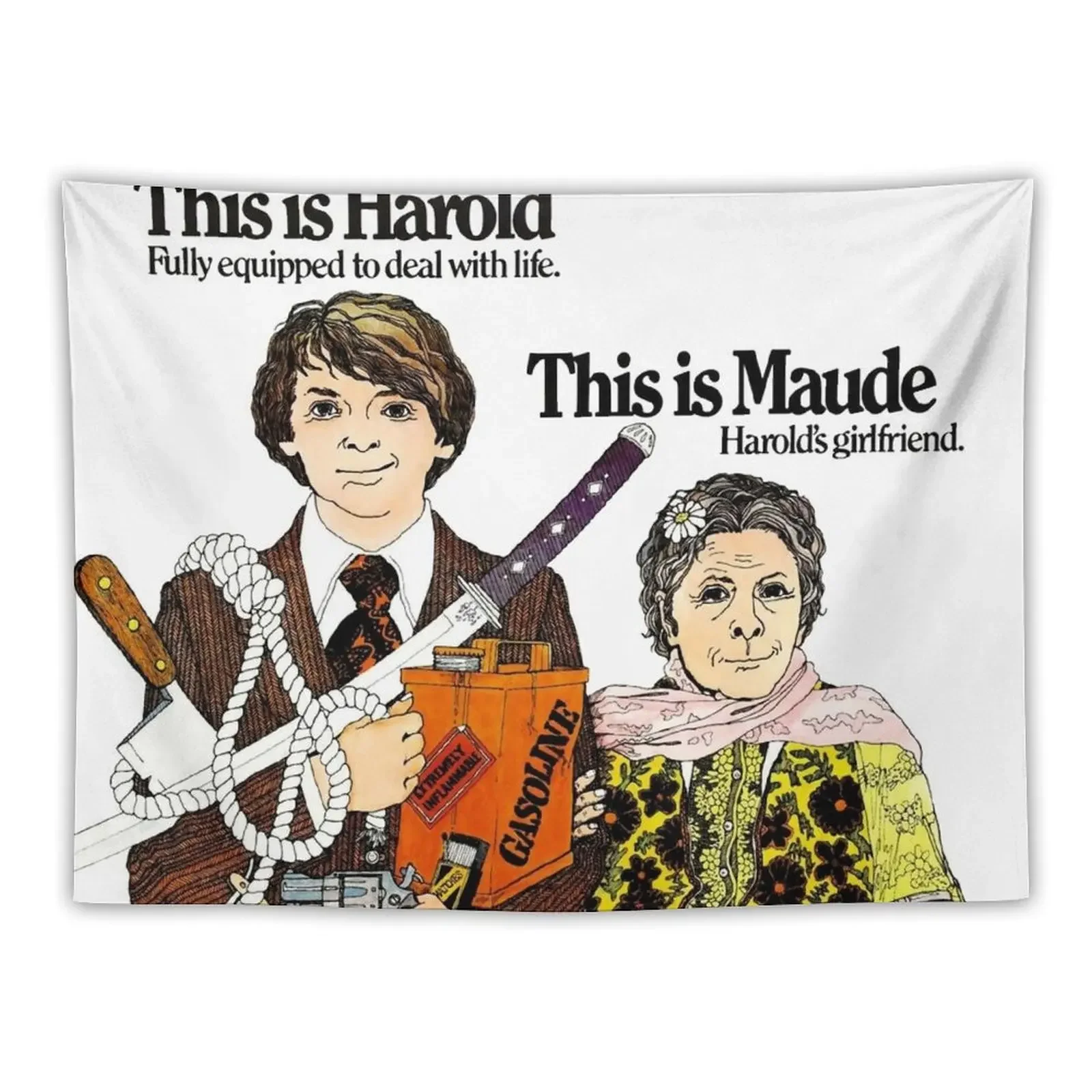 This is Harold & This is Maude Tapestry Decorative Paintings Wall Art Tapestry