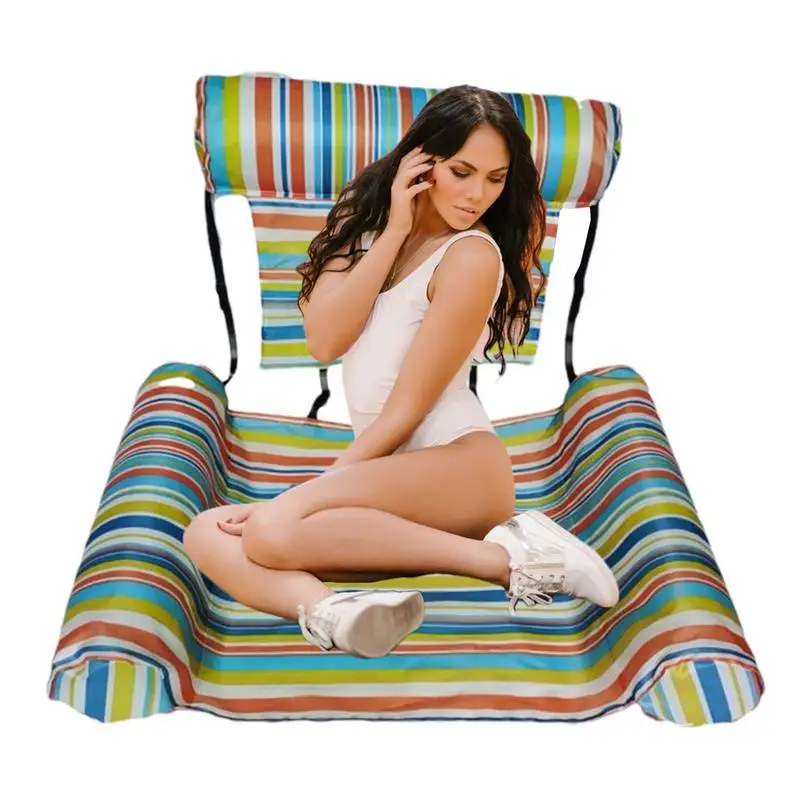 

Pool Chair Floats Foldable Pool Chair Float Inflatable Pool Float Chairs Adult Pool Floats For Swimming Pool Backyard Summer