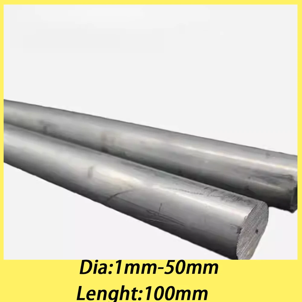 1 Stück Durchmesser x Länge 1–50 x 100 mm, 99,9 % hochreines Zink, Stangen, massiver Rundstab, Anode, Galvanisierung, Marine, korrosionsbeständig, experimentell