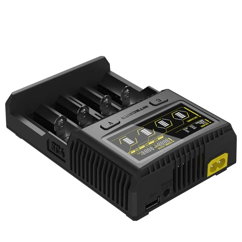 NITECORE SC4 Intelligent Battery Charger Superb Four Slots 6A Total Outpu Fast Charging For 18650 14450 16340 AA Batteries