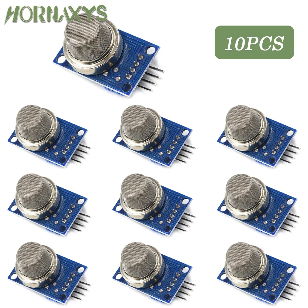 1-10pcs 100% New MQ-2 MQ2 LPG I-butane Propane Methane Alcohol Hydrogen Smoke Gas Sensor Module for arduino