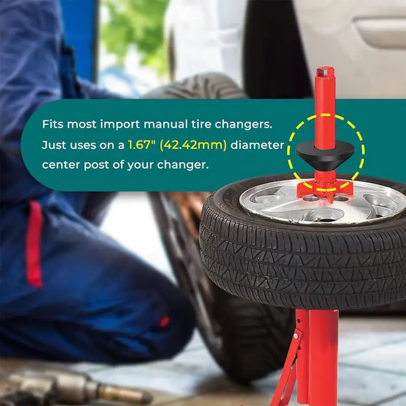 Tire Changer Manual Wheel Balancer Tire Changing Tools Centering Cone Fits Most Passenger Car Truck Caravan Mounting Machine