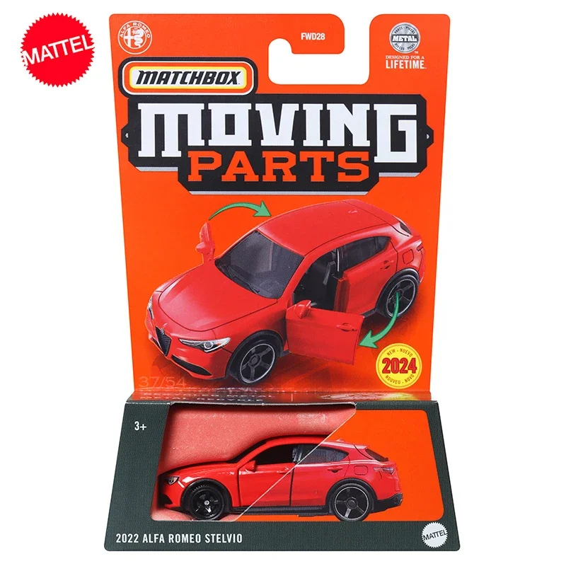 Original Mattel Toys Matchbox Car Moving Parts 1/64 Metal Diecast Alfa Romeo Stelvio Vehicle Model Birthday Gift for Collectors