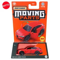 Mattel-coche Matchbox Original, piezas móviles de Metal fundido a presión, modelo de vehículo Alfa Romeo Stelvio, regalo de cumpleaños para coleccionistas, 1/64