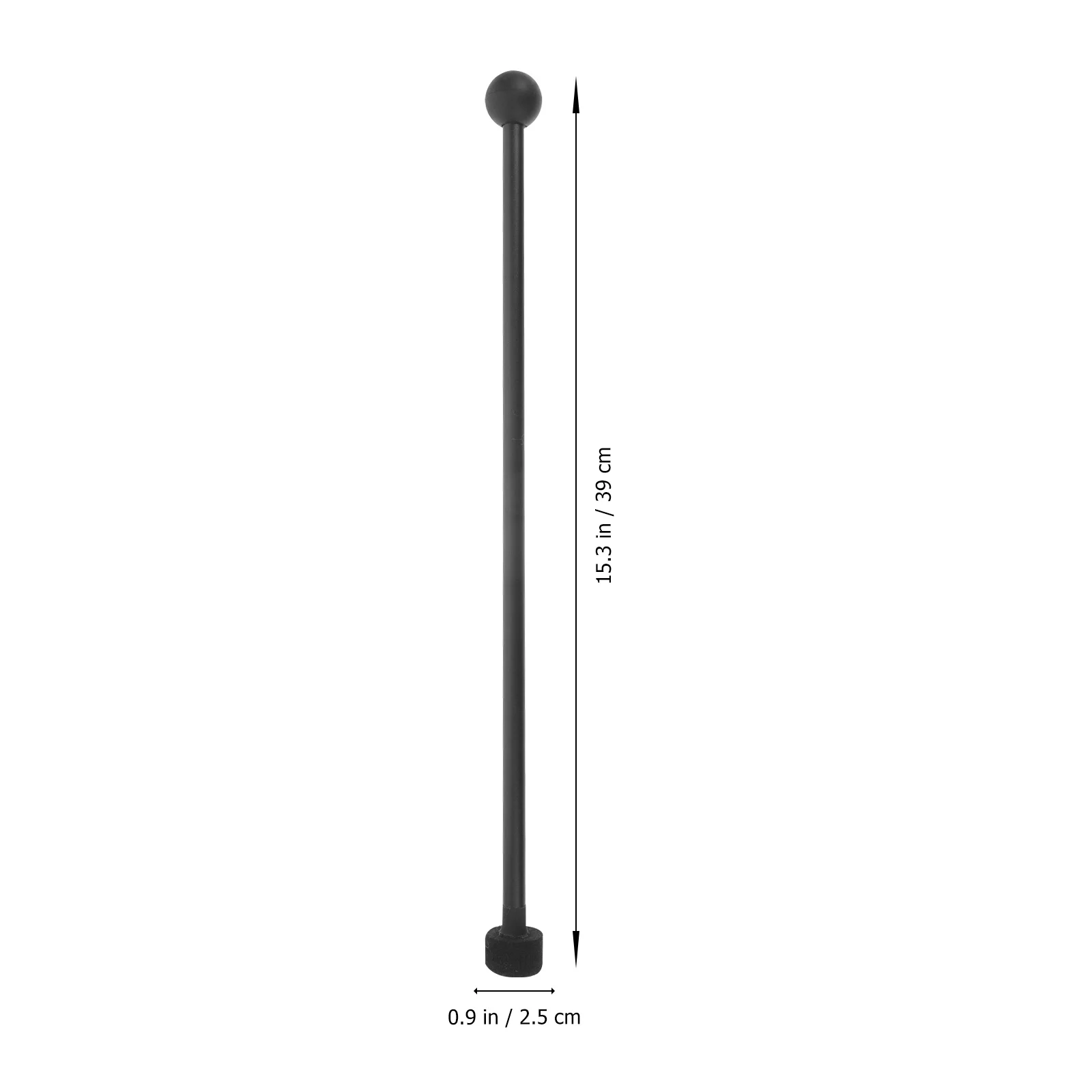 

2 Pcs Xylophone Drum Sticks Accessory Percussion Instrument Accessories Mallets Rubber Black Parts