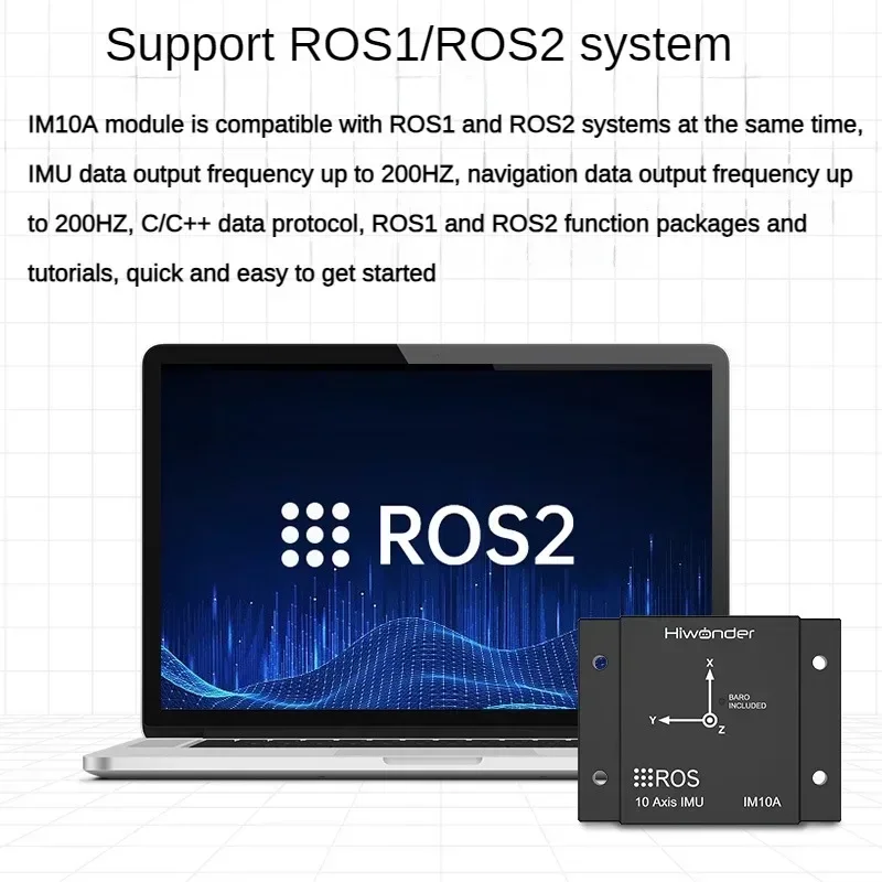 Módulo de navegação inercial imu ros1/ros2 robô mems usb magnetômetro 10 eixos arhs sensor de postura para peças de robô programável