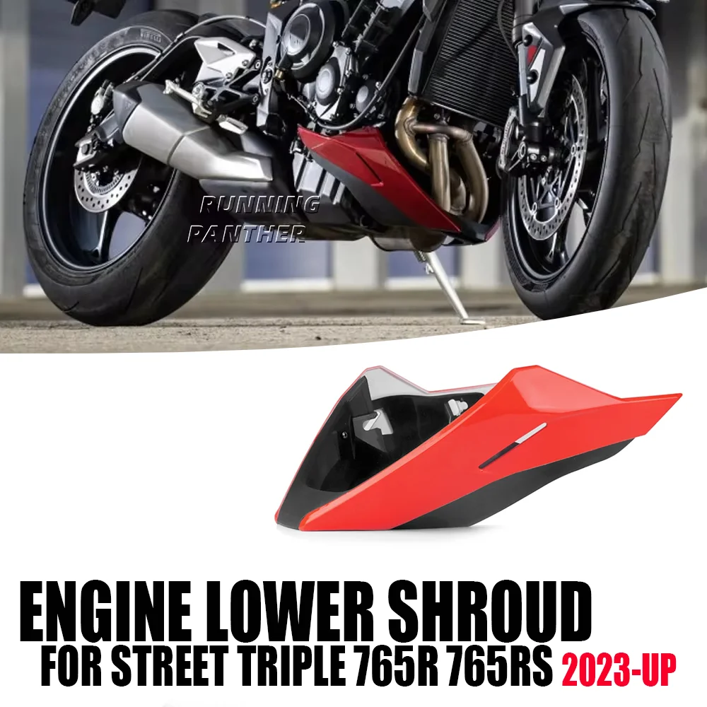 

Motorcycle Engine Lower Spoiler Body Fairing Protector Guard Chassis Shield Modificat For Street Triple 765 RS R 765R 2023 2024