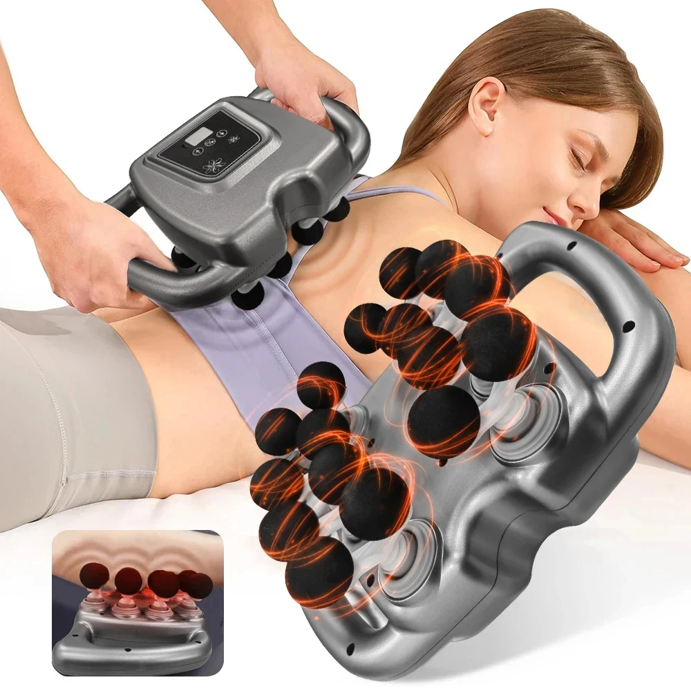Professional Handheld Gun 16 Speed with Powerful Motor and Multiple Heads for Full Body Neck Shoulder Waist